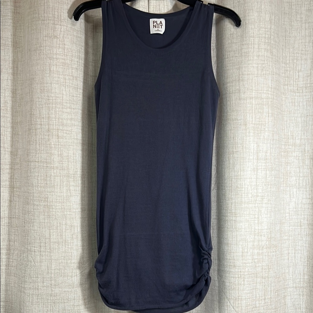 PLANET By Lauren G Cotton Ruche Tank Size 1